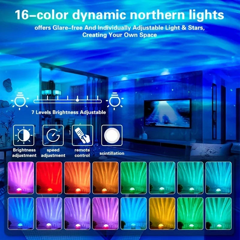 Northern Aurora/Water Ripple Projector Lamp LED